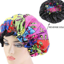 Load image into Gallery viewer, Ankara Print Bonnet Women Night Sleep Cap African Pattern Hair Cover +
