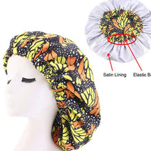 Load image into Gallery viewer, Ankara Print Bonnet Women Night Sleep Cap African Pattern Hair Cover +
