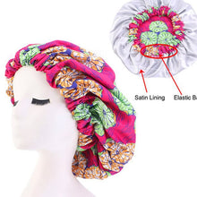 Load image into Gallery viewer, Ankara Print Bonnet Women Night Sleep Cap African Pattern Hair Cover +
