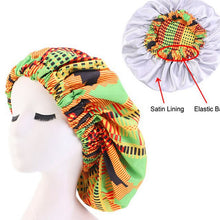 Load image into Gallery viewer, Ankara Print Bonnet Women Night Sleep Cap African Pattern Hair Cover +

