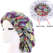 Load image into Gallery viewer, Ankara Print Bonnet Women Night Sleep Cap African Pattern Hair Cover +
