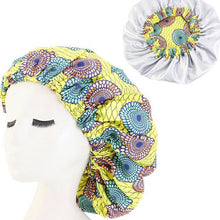 Load image into Gallery viewer, Ankara Print Bonnet Women Night Sleep Cap African Pattern Hair Cover +
