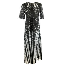 Load image into Gallery viewer, Fashion Print Round Neck Sleeve Print Dress +
