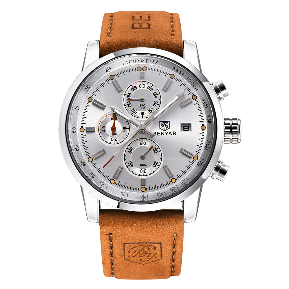 BENYAR Watches Men Luxury Brand Quartz Watch +