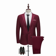 Load image into Gallery viewer, Men&#39;s Wedding Suit Jackets Slim Pants  Men&#39;s Suits +

