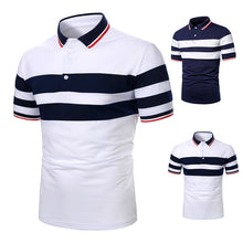 Load image into Gallery viewer, Fashion Two-color Stitching Men&#39;s Short-sleeved T-shirt +
