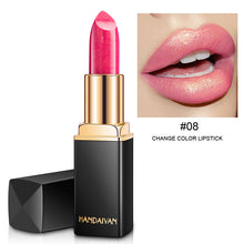 Load image into Gallery viewer, Shiny Metallic Lipstick Pearlescent Color Temperature Change Lipstick Gilt Lipstick +
