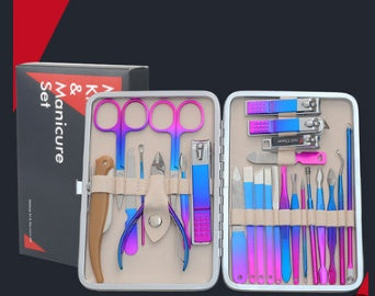 25-26 Piece Set Of Nail Clippers Pedicure Nail Clippers Set +