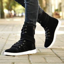 Load image into Gallery viewer, High-Top Plus Cotton Tooling Boots Men&#39;s Military Boots +

