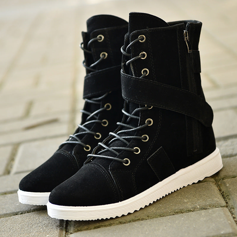 High-Top Plus Cotton Tooling Boots Men's Military Boots +