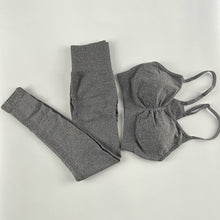 Load image into Gallery viewer, Gym Clothing Leggings Sportswear Crop-Top Yoga-Set +

