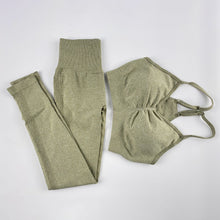 Load image into Gallery viewer, Gym Clothing Leggings Sportswear Crop-Top Yoga-Set +
