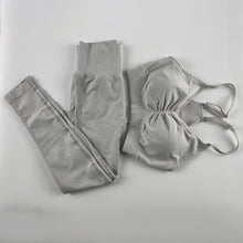 Load image into Gallery viewer, Gym Clothing Leggings Sportswear Crop-Top Yoga-Set +

