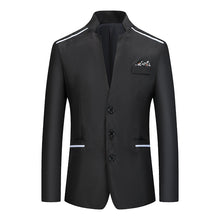 Load image into Gallery viewer, Ouma Men&#39;s Stand Collar Small Suit Business Slim Jacket +
