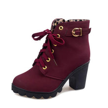 Load image into Gallery viewer, Cross Strappy Booties Women Martin Boots +
