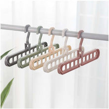 Load image into Gallery viewer, 9-hole Clothes Hanger Organizer Space Saving Hanger +

