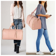 Load image into Gallery viewer, Large Capacity Travel Duffle Bag Women&#39;s Handbag Folding Suit Bag Waterproof Clothes Totes Garment Bag +
