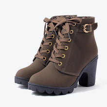 Load image into Gallery viewer, Cross Strappy Booties Women Martin Boots +
