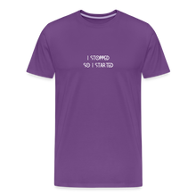 Load image into Gallery viewer, I Stopped Men's Premium T-Shirt - purple
