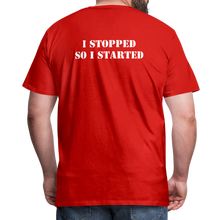 Load image into Gallery viewer, I Stopped Men's Premium T-Shirt - red

