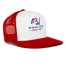 Load image into Gallery viewer, APW Trucker Cap - white/red

