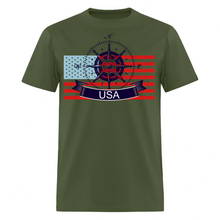 Load image into Gallery viewer, USA Unisex Classic T-Shirt - military green
