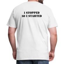Load image into Gallery viewer, I Stopped Men's Premium T-Shirt - white
