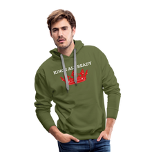 Load image into Gallery viewer, Kings Men's Premium Hoodie Classic Hooded Sweater - olive green
