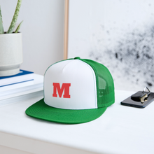 Load image into Gallery viewer, M Unisex Classic Cap - white/kelly green
