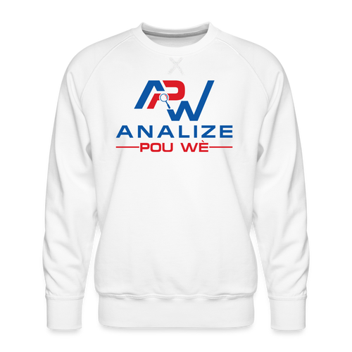 APW Men’s Premium Sweatshirt - white