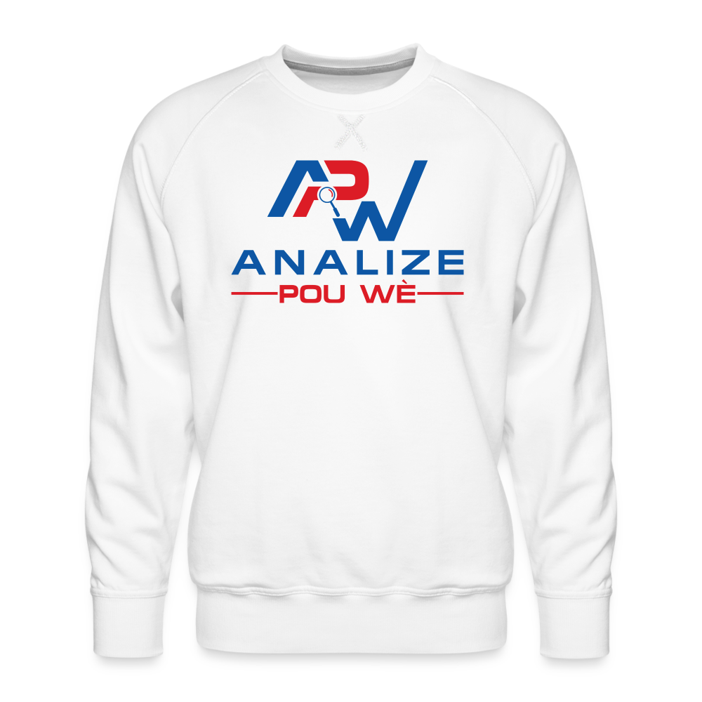 APW Men’s Premium Sweatshirt - white