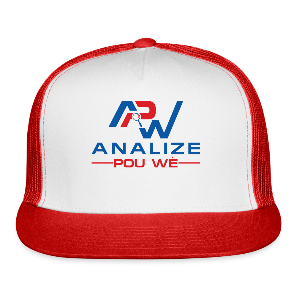 APW Trucker Cap - white/red