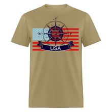 Load image into Gallery viewer, USA Unisex Classic T-Shirt - khaki
