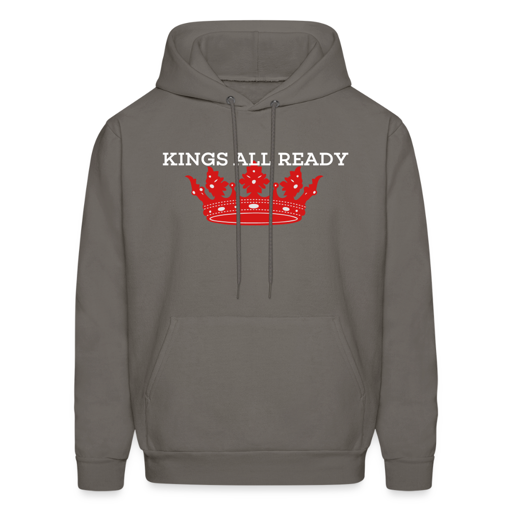 Kings Hanes Men's Hoodie Classic Hooded Sweater - asphalt gray
