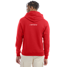 Load image into Gallery viewer, +8 Champion Unisex Powerblend Hoodie - Scarlet
