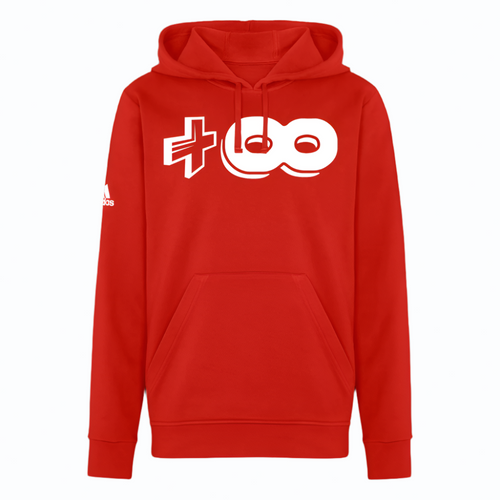 +8 Adidas Unisex Fleece Hoodie - red