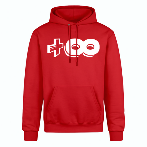 +8 Champion Unisex Powerblend Hoodie - Scarlet
