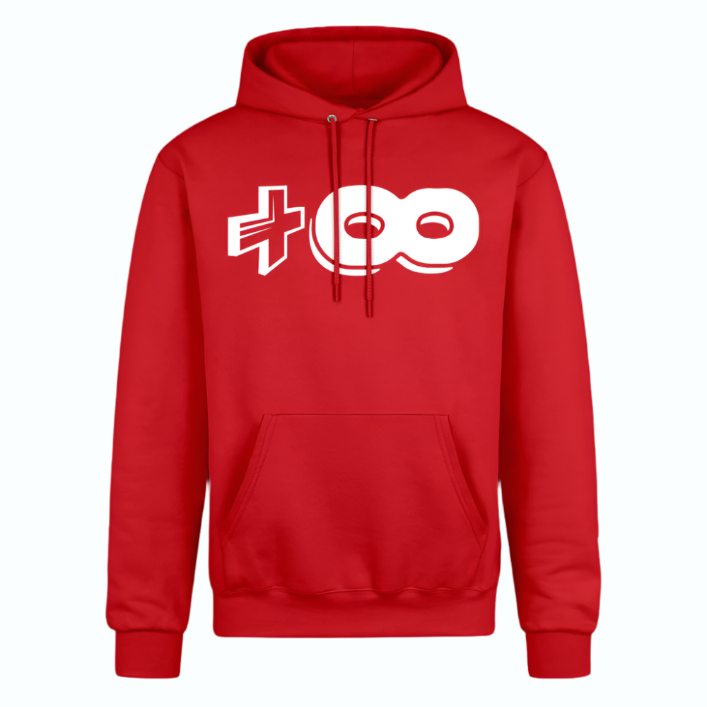 +8 Champion Unisex Powerblend Hoodie - Scarlet