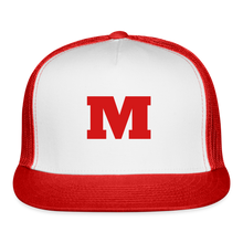 Load image into Gallery viewer, M Unisex Classic Cap - white/red
