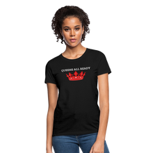 Load image into Gallery viewer, Queens Women T-shirt - black
