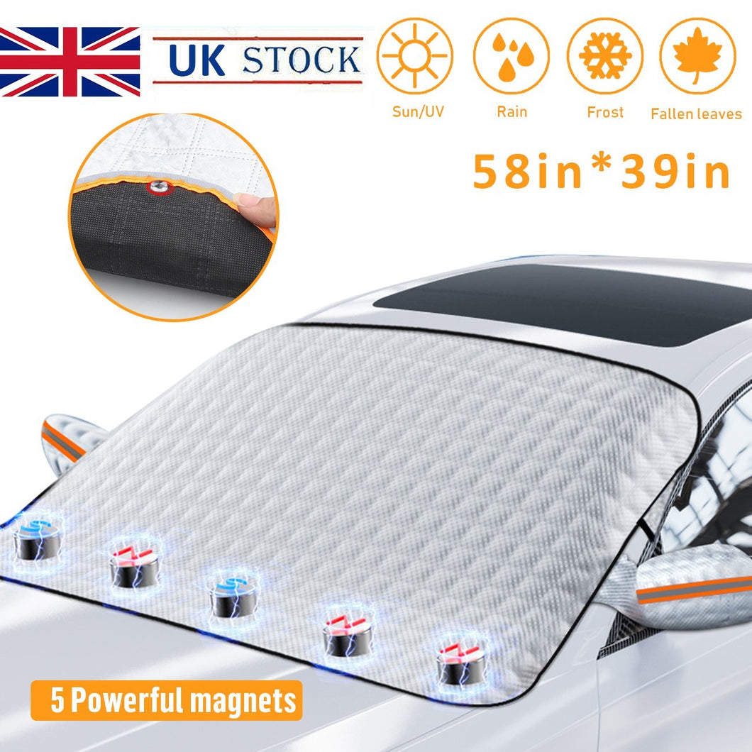 Universal Car Windshield Snow Cover Magnetic Winter Ice Frost Guard Protector +