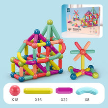 Load image into Gallery viewer, Big Size DIY Magnetic Construction Set Early Learning Constructor Variety Magnetic Rod Building Blocks For Children Toys Gift +
