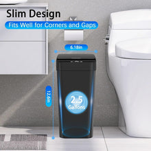 Load image into Gallery viewer, 12L Smart Trash Bin Rubbish Motion Sensor Touchless Bathroom Odorless Toilet Trash Can +
