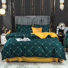 Load image into Gallery viewer, Long-staple Cotton Four-piece 1.8m Double Bed +
