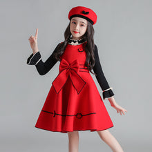Load image into Gallery viewer, Children's vest and woolen skirt Girl Kids Dress +
