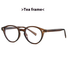 Load image into Gallery viewer, Fashion Plain Glasses Retro Rivet Frame Glasses Anti Blue Light +
