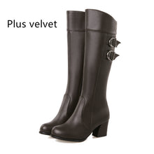 Load image into Gallery viewer, Martin Thick Heel Platform Rider Boots Women&#39;s Shoes +
