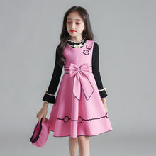 Load image into Gallery viewer, Children's vest and woolen skirt Girl Kids Dress +
