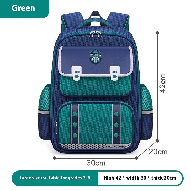 British Style Children's Schoolbag Primary School Backpack +