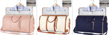 Load image into Gallery viewer, Large Capacity Travel Duffle Bag Women&#39;s Handbag Folding Suit Bag Waterproof Clothes Totes Garment Bag +
